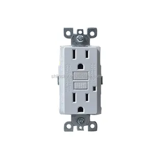 15 Amp 125V Commercial/Residential Self Test Duplex GFCI Receptacle outlet, White