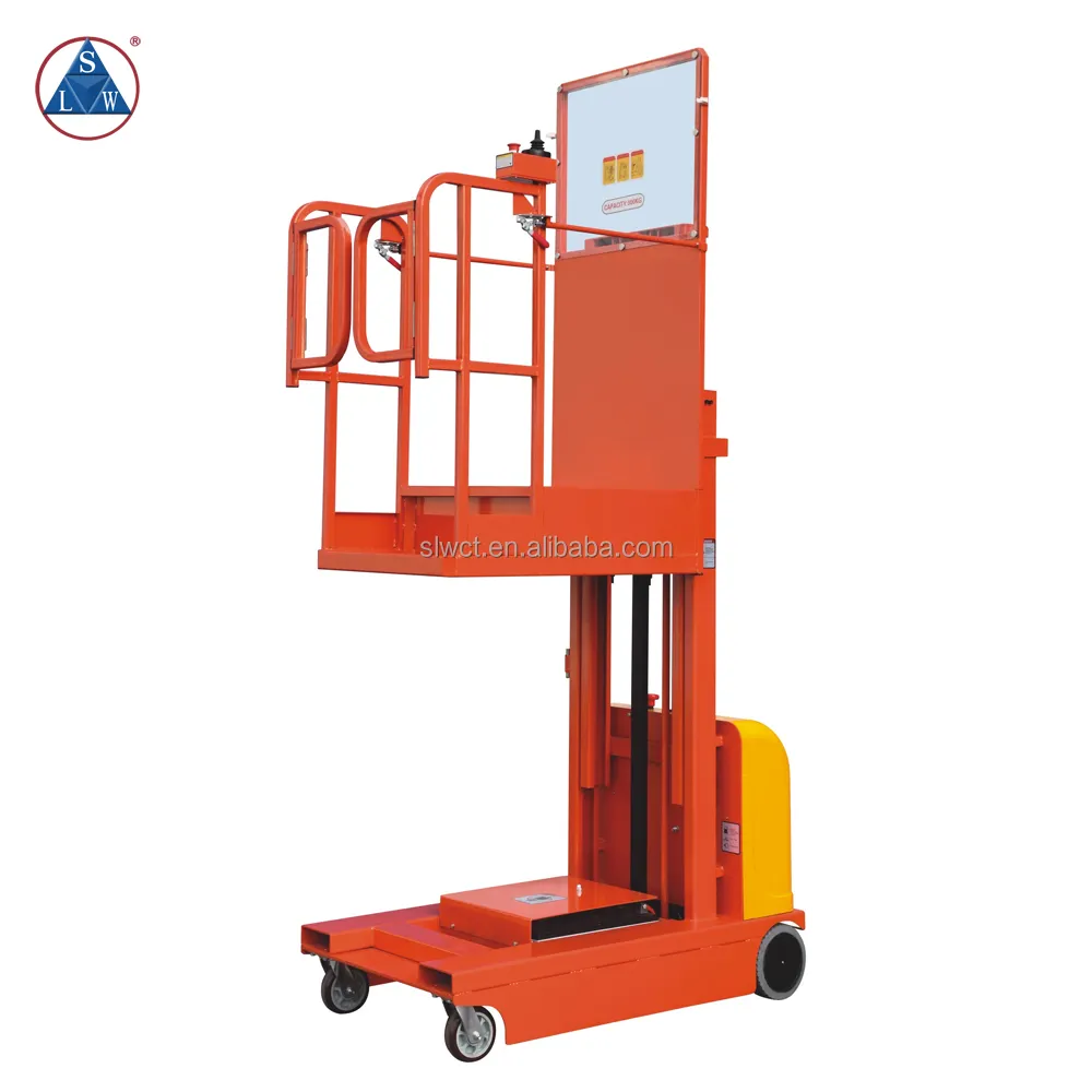 Movable Semi Electric Vertical Aluminum Material Aerial Order Picker