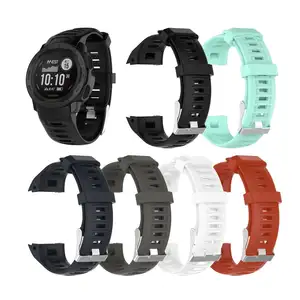 Tschick-Correa de silicona blanda para reloj inteligente <span class=keywords><strong>Garmin</strong></span> Instinct, repuesto para reloj inteligente <span class=keywords><strong>Garmin</strong></span> Instinct, unisex - Product Image 1