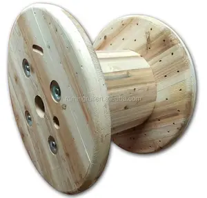 Kabel Kayu Penuh Drum Kawat Putar Kumparan Drum Reeling