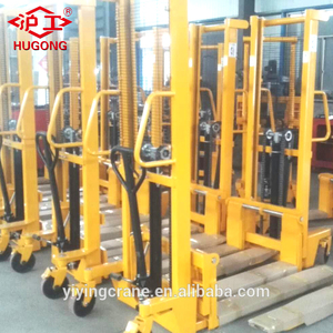 HUGO-Apilador de palés manual, 2 toneladas, 2000kg, 4400lbs, nueva carretilla elevadora de 4400lbs con componente de bomba de núcleo - Product Image 4