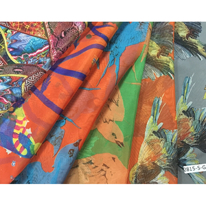 Tela tejida con estampado de gasa Digital de poliéster 100% 57/58 ''recuento de hilos DTY para blusa/vestido - Product Image 1