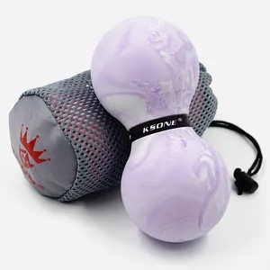 Massage Therapie Set Yoga Bal Set Met Bat Nieuwe Diamantvorm Pinda Dubbele Lacrosse Ballen