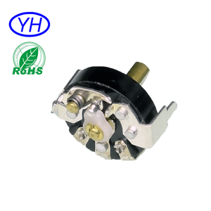 Alta calidad RV12 R127NS C1 película de carbono 5 pines terminal inverso 12mm lineal 1K 5K 10K 100K potenciómetro giratorio de rueda de pulgar - Product Image 3