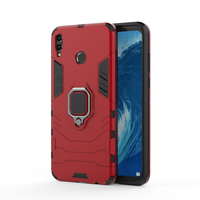 Coque métallique avec anneau de doigt pour Huawei honour 8X MAX, étui en tpu, housse arrière avec support