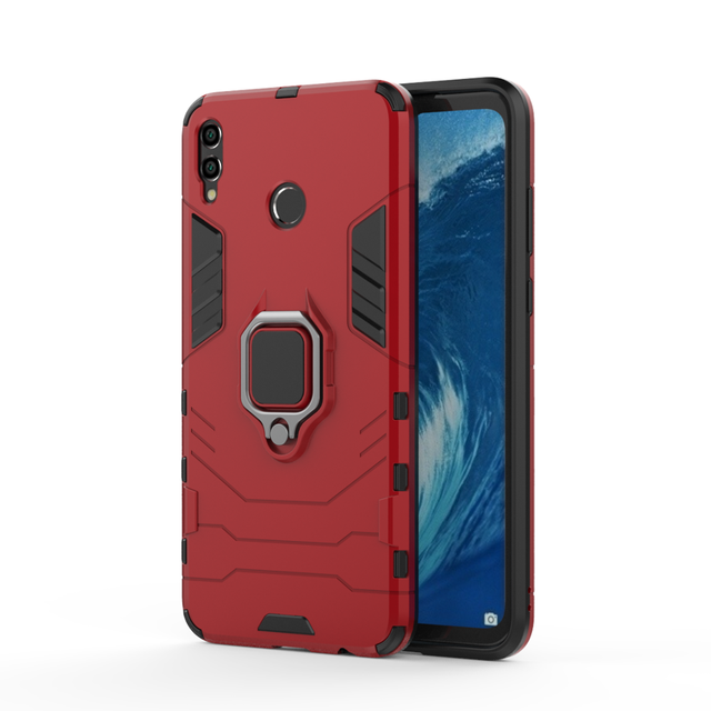 Metal Finger Ring Holder case Kickstand Tpu and Pc Back Cover for Huawei Honor 8X MAX case
