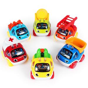 Voitures à tirer en arrière pour les tout-petits - Mini véhicules de chantier pour bébés de <span class=keywords><strong>1</strong></span>, 2, 3 ans - Product Image 1
