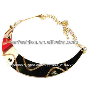 moda al por mayor baratos babero de metal collar de gargantilla collar de metal falso collar collar collar - Product Image 1
