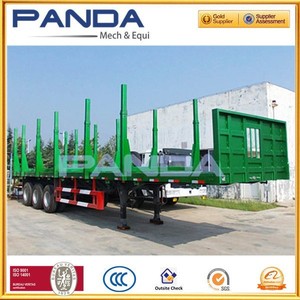 Panda 3 ejes forestal remolque 40ton <span class=keywords><strong>registro</strong></span> semi remolque de madera semirremolque para transporte gratuito - Product Image 2