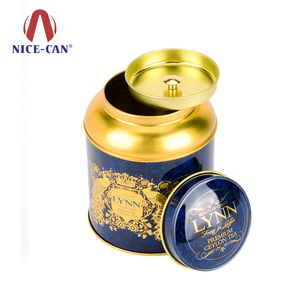 Nice-Can custom size empty domed can tea tin box double lid tea tins for tea
