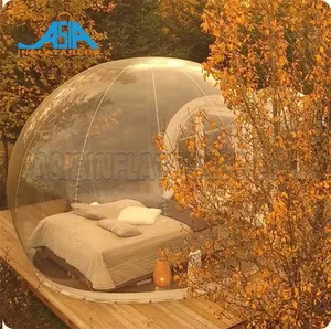 النوم بشكل واضح قبة خيمة فقاعية الشكل مايكرو بيت شجرة فقاعة فندق