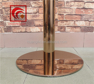 Rose titane or noir rond en acier inoxydable base, En acier inoxydable pied de <span class=keywords><strong>table</strong></span>, Métal <span class=keywords><strong>pieds</strong></span> de <span class=keywords><strong>table</strong></span> - Product Image 6