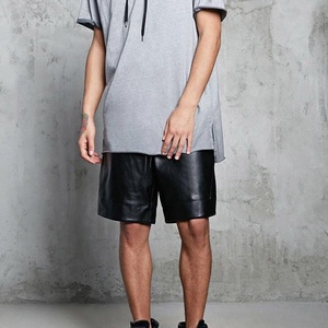 <span class=keywords><strong>Pantaloncini</strong></span> Bermuda in <span class=keywords><strong>Pelle</strong></span> da Uomo Personalizzati, Traspiranti, con Vita Media e Coulisse, Lunghezza al Ginocchio - Product Image 3