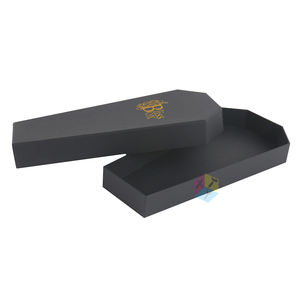 Cercueil en carton noir forme fantaisie, boîte-cadeau - Product Image 5