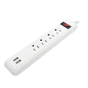 North American and South American standard electrical usb outlet power strip