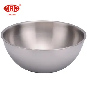 mirror polishing stainless steel salad mixing bowl