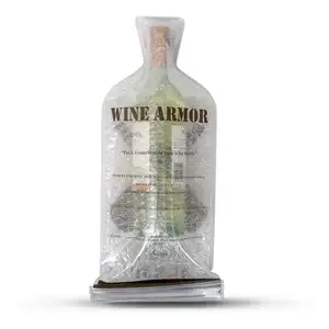 Bolsa protectora de plástico reutilizable para botella de vino y whisky, bolsa de viaje