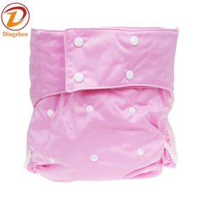 Couches lavables écologiques en coton imprimé <span class=keywords><strong>pour</strong></span> bébés, réutilisables, avec protection anti-fuites et boutons-pression ajustables - Product Image 3