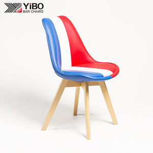 Lujo simplicidad tela de Cachemira cuatro patas Silla de comedor - Product Image 1