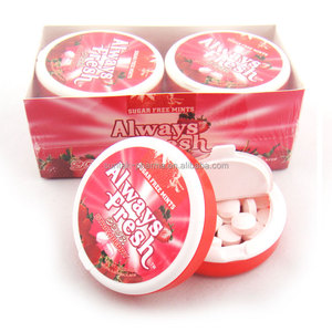 Bonbons à la menthe sans sucre, comprimés de bonbons durs, bonbons à la menthe xylitol pour une haleine fraîche dans une boîte en plastique - Product Image 2