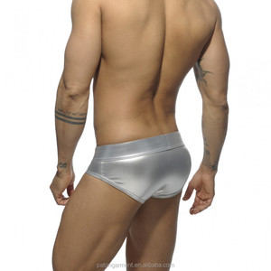 Calzoncillos bóxer personalizados de tela brillante de poliéster PU con forma perfecta para hombre - Product Image 3