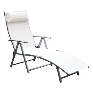 Sunlounger 라운지 침대 정원 야외 의자 chaise 가구 접는 안락 의자