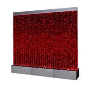 En kaliteli led şelaleler asılı ışık su kabarcığı duvar ev dekorasyon için akrilik panel şelale çeşme