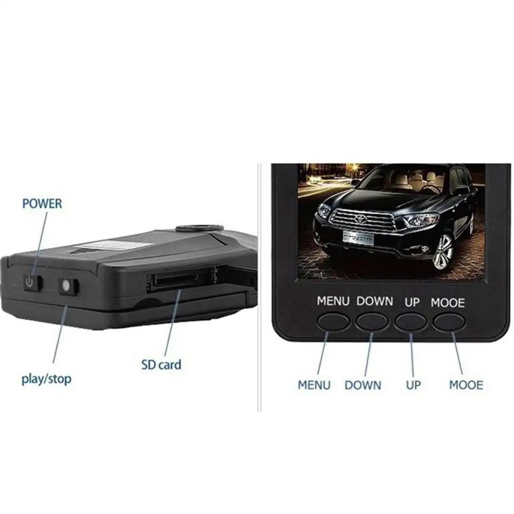 Factory 720 HD Car Dvr 6PCS IR Night Vision F198 car dash camera recorder / car dvr dash