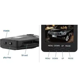 Pabrik 720 HD Mobil DVR 6 Pcs IR Malam Visi F198 Dasbor Mobil Kamera Perekam Mobil DVR DASH