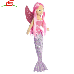 Aurora Monde Mer Scintille Fée Sirène Coralina En Peluche Poupée - Product Image 4