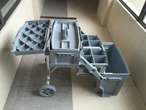 Tragbare kunststoff toolbox GD5070 roll werkzeug box lagerung werkzeug fall brust gude werkzeuge mit räder