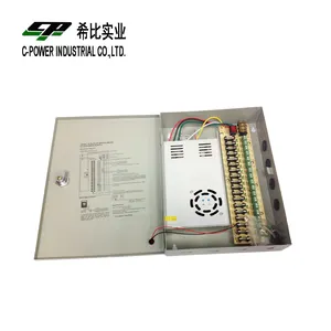 무료 배송 500pcs s-360-12 ac 220v 110v 입력 18 채널 출력 dc 12v 30a 스위치 전원 공급 장치 LED 조명 또는 CCTV