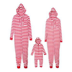 Venta al por mayor Otoño Invierno algodón padre-hijo traje estampado familia Navidad pijamas para mujeres de talla grande ropa de dormir - Product Image 1