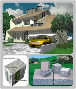 edificio rápido panel sándwich bajo costo casa prefabricada en 5 días - EPS ligero panel de pared sándwich de cemento - Product Image 1
