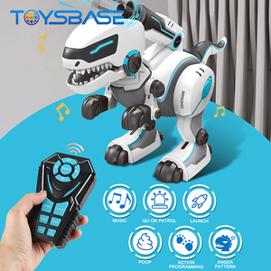RC Robot Dinosaure Télécommande Intelligente Tyrannosaurus Modèle Avec D'alimentation Musique Marche Fonction de Programmation Électrique Jouet - Product Image 6