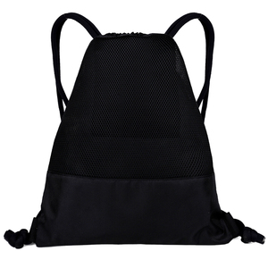 Biểu tượng tùy chỉnh in ấn thiết kế Polyester bóng rổ thể thao dây kéo Ba lô phòng tập thể dục lưới thể dục dây kéo túi - Product Image 2