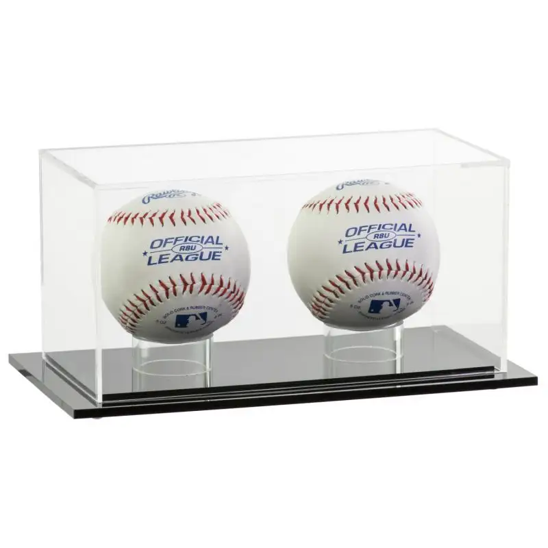 Custom Pmma Plexiglass Baseball Display Case Acrylic Golf Ball Display Case