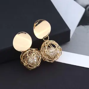 Fashion statement earrings 2018 ball Geometric earrings For Women Hanging Dangle Earrings Drop Earing NS810144