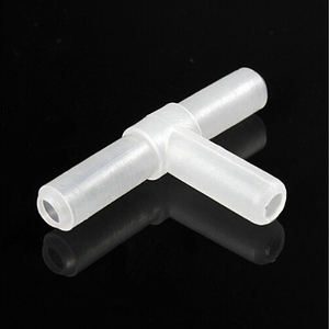 4mm Eco-Friendly Branco Tee Plástico T 3-Way <span class=keywords><strong>Aquarium</strong></span> Air Pump Tubing Conectores para <span class=keywords><strong>Fish</strong></span> Tank - Product Image 3