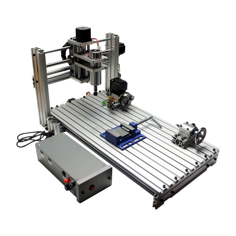 DIY CNC 3060 4 eksen gravür freze makinesi 400W Mach3 yazılım