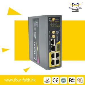 F-R200สี่ศรัทธาอุตสาหกรรมGPRS/3กรัม/4กรัม/LTEเราเตอร์io modbus mbus gprsโมเด็ม