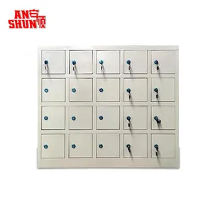 BAS-102 Luoyang Nhà Máy Thép Lưu Trữ Điện Thoại Di Động 20 Cửa Locker