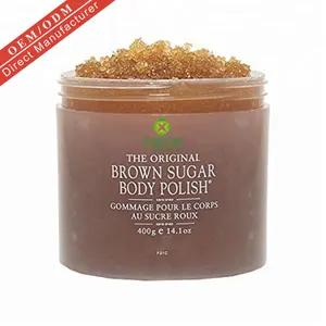 OEM Großhandel Natural Organic Brown Sugar Scrub für Cellulite Stretch Marks