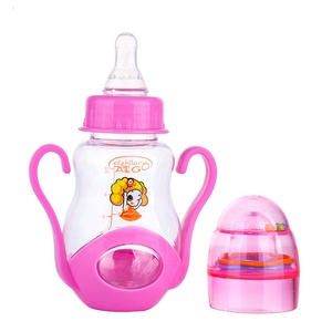 Nuovo disegno 5oz 150ml food grade plastica BPA libero bottiglia di alimentazione del bambino <span class=keywords><strong>con</strong></span> maniglia speciale - Product Image 2