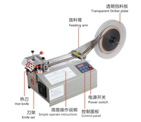 Coupe-tissu électrique automatique pour sangles en polyester, cartons, sachets, bouteilles, canettes - Économie d'énergie, papier/plastique/bois 220V/110V