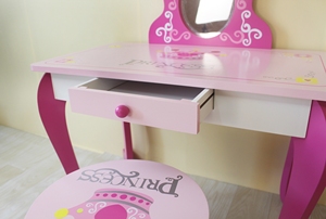 Los diseños modernos chicas <span class=keywords><strong>tocador</strong></span> con espejo Silla de mesa <span class=keywords><strong>para</strong></span> niños - Product Image 4