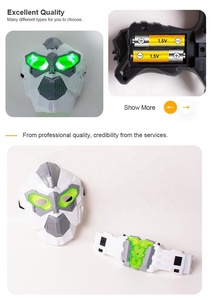 Los niños de sonido de pistola de juguete de plástico de la espada de luz con cosplay cinturón máscara y pistola - Product Image 3