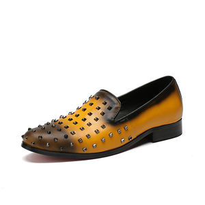 NA168-zapatos de piel auténtica para hombre, mocasines planos con remaches de lentejuelas, informales, brillantes, <span class=keywords><strong>Superstar</strong></span> - Product Image 5