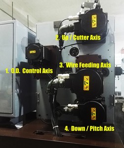 Machine à bobiner les ressorts de compression CNC 4 axes, marque chinoise de premier plan, produisant des ressorts de clavier, max 2 mm - Product Image 5