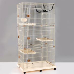 Nieuwe Ontwerp Huisdier Kat Kooi Appartement Met Wielen - Product Image 6